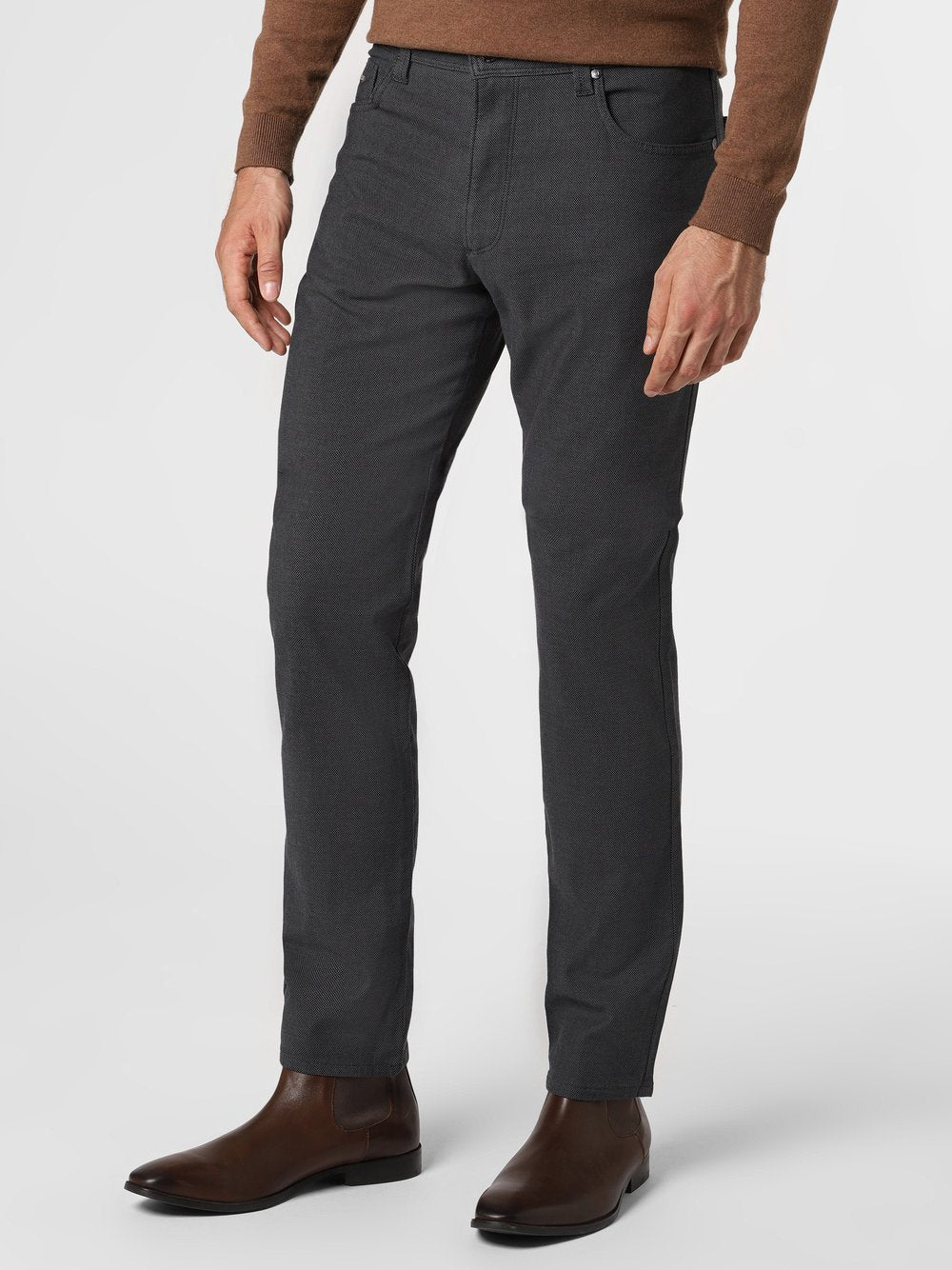 Bugatti Hose Herren Baumwolle strukturiert