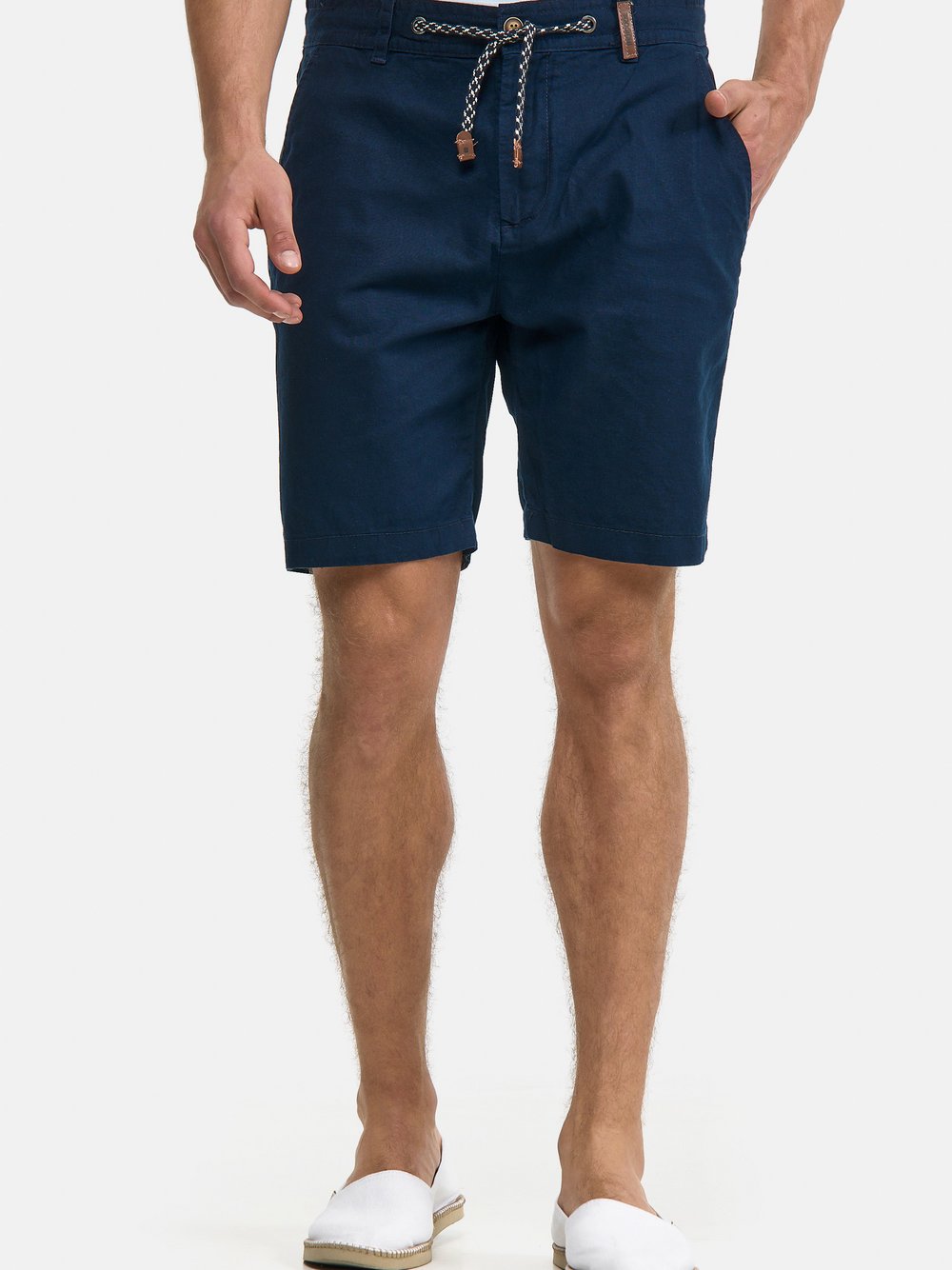 Indicode Shorts Leinen Herren