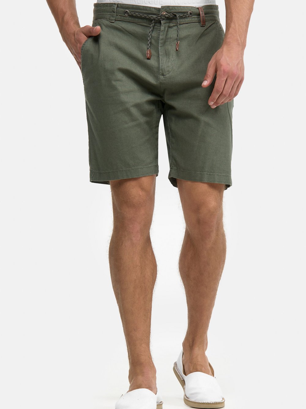 Indicode Shorts Leinen Herren