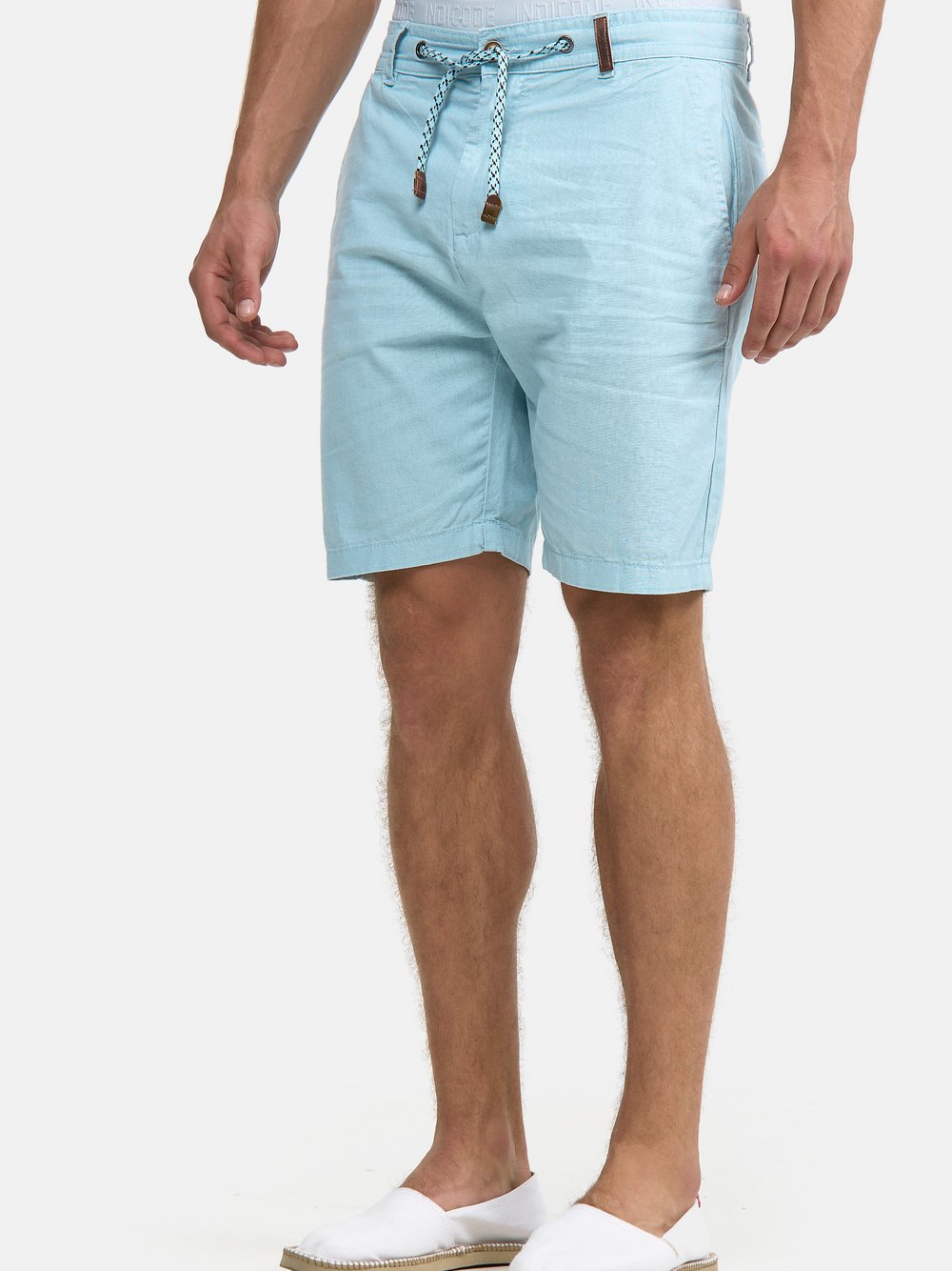 Indicode Shorts Leinen Herren