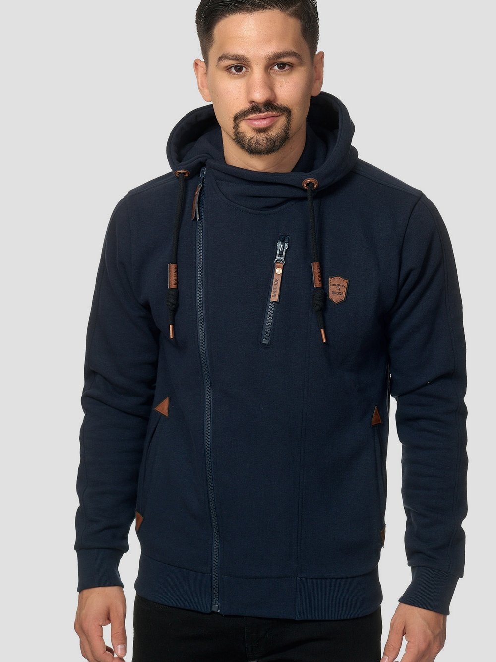 Indicode Hooded Jacket Herren Baumwolle