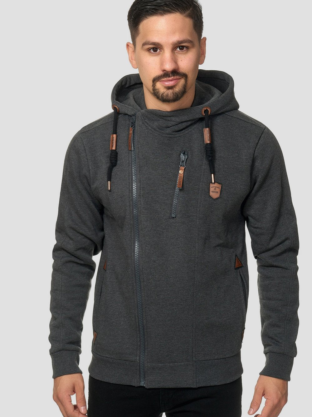 Indicode Hooded Jacket Herren Baumwolle