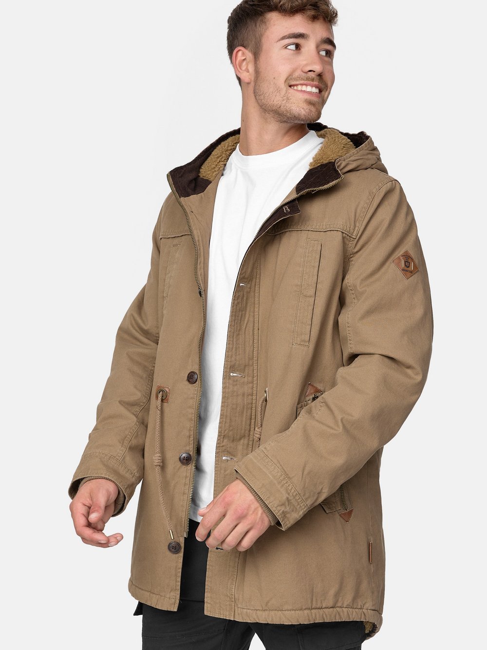 Indicode Winterjacke Herren Baumwolle