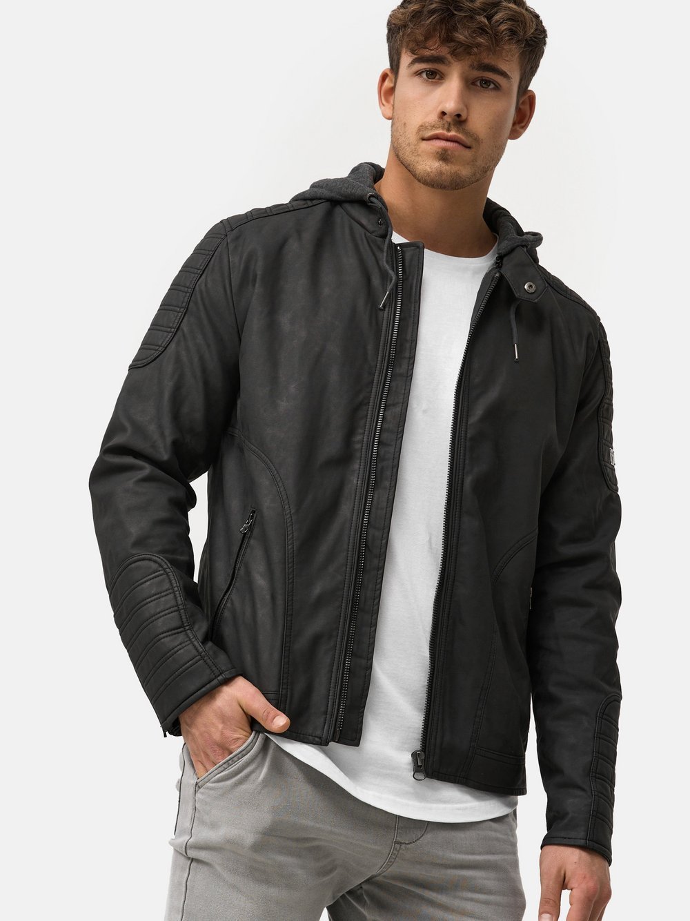 Indicode Kunstlederjacke Herren