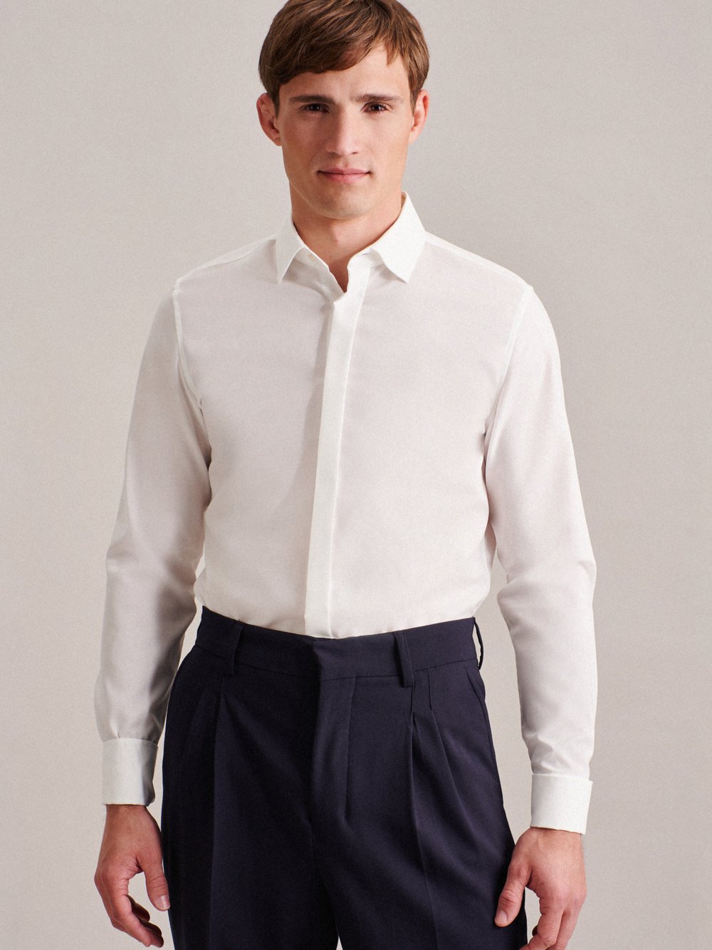 Seidensticker Business Hemd Herren Slim Fit Baumwolle