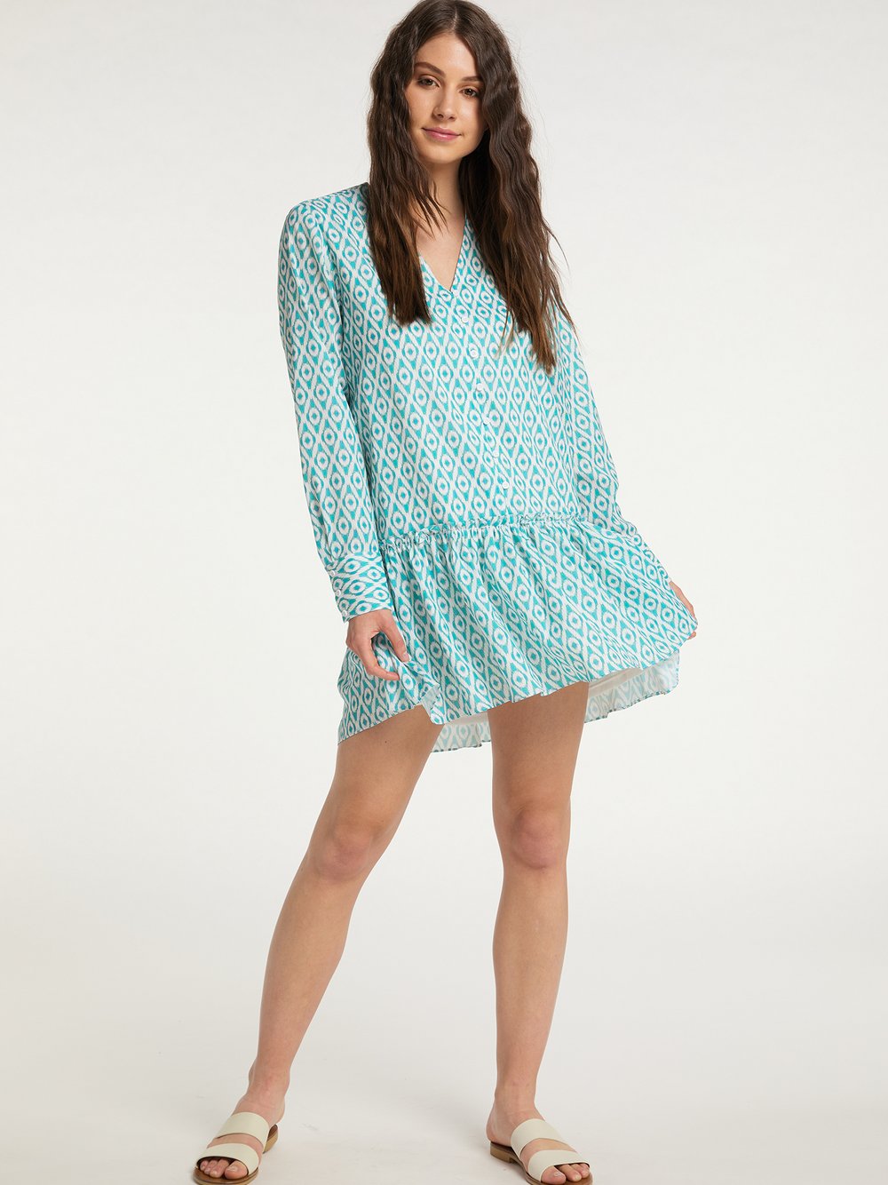 IZIA Sommerkleid Damen gemustert