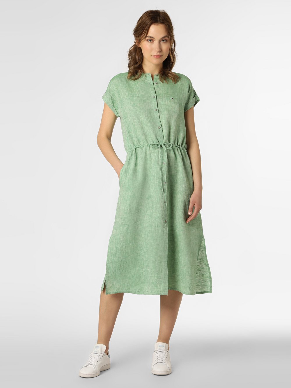 Tommy Hilfiger Leinenkleid Damen strukturiert