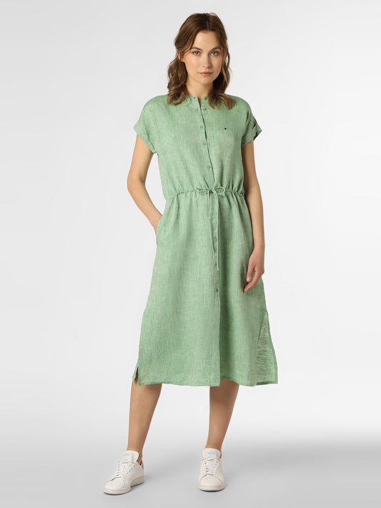 Tommy Hilfiger Leinenkleid Damen strukturiert