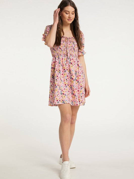 MyMo Sommerkleid Damen Baumwolle gemustert