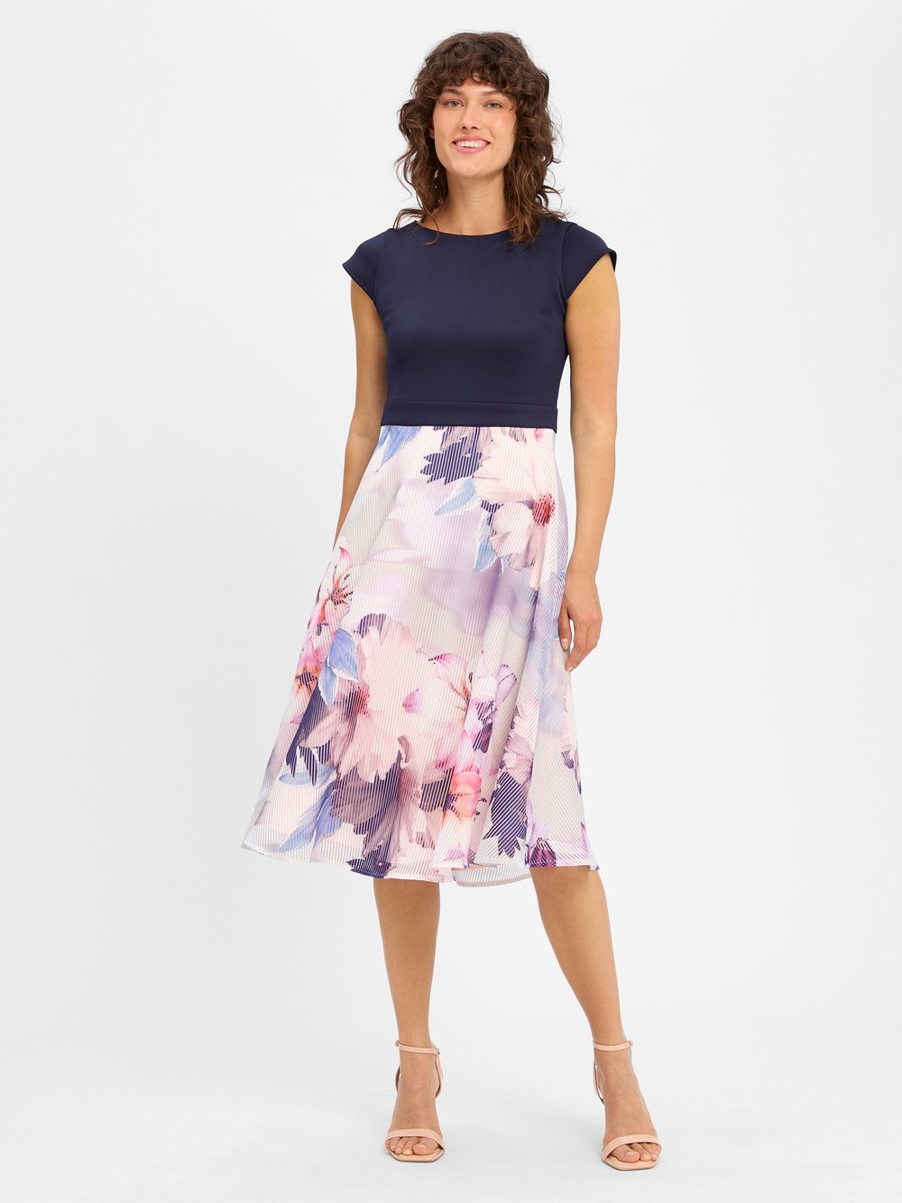 Swing Abendkleid Damen gemustert