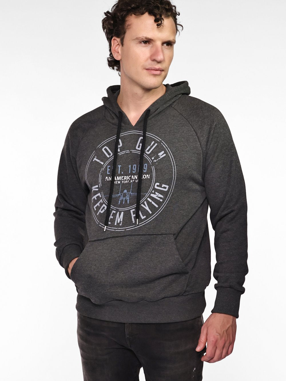 Topgun Hoodie Herren Baumwolle