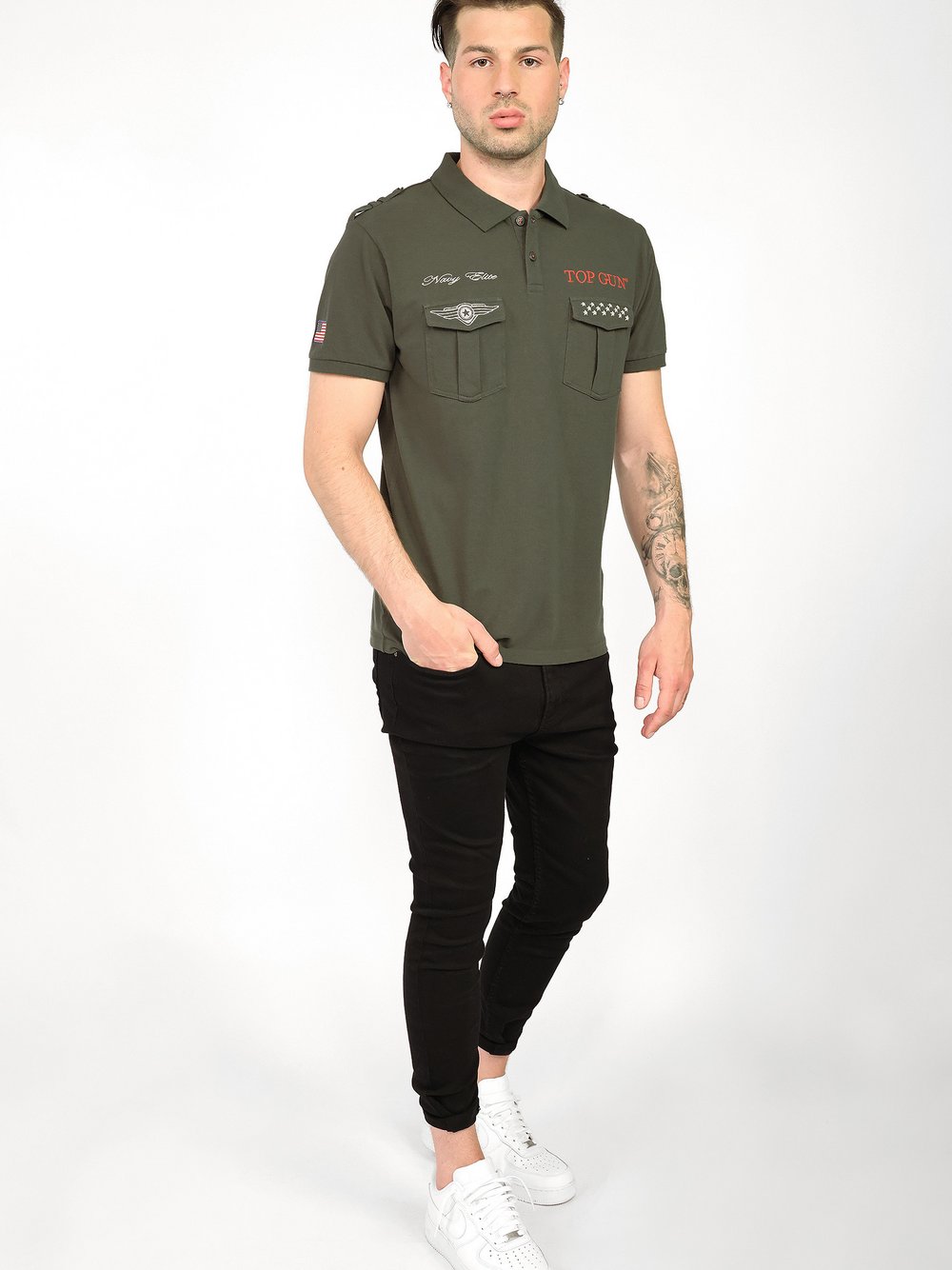 Topgun Polo Shirt Herren Baumwolle