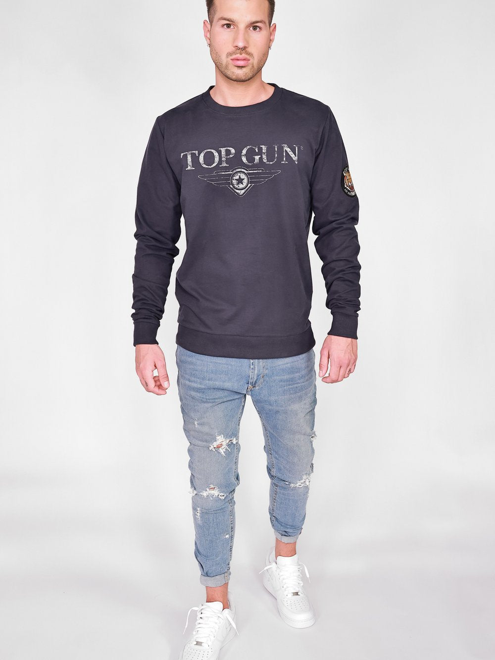 Topgun Sweater Herren Baumwolle