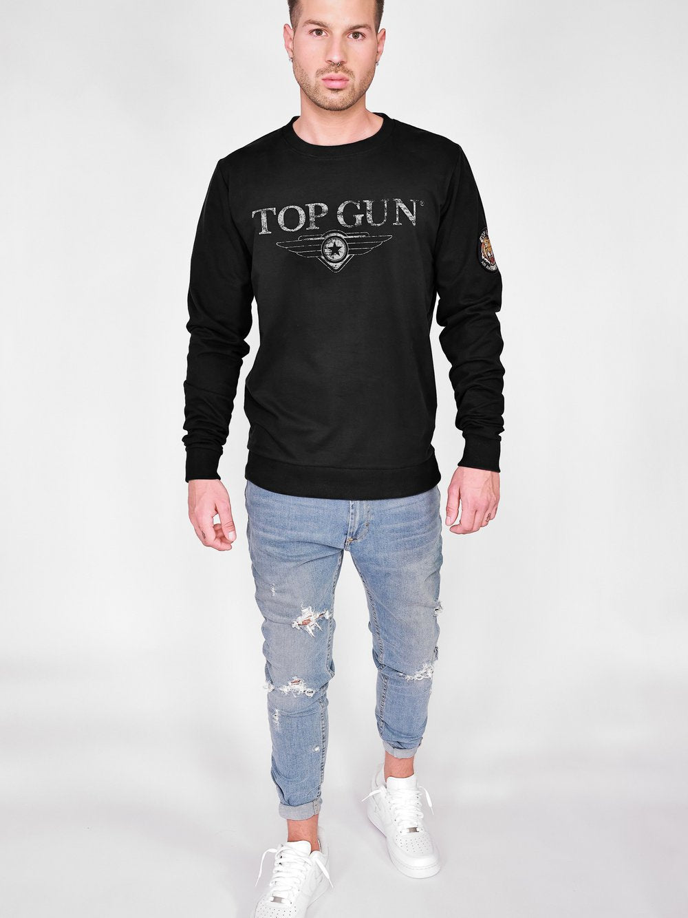 Topgun Sweater Herren Baumwolle