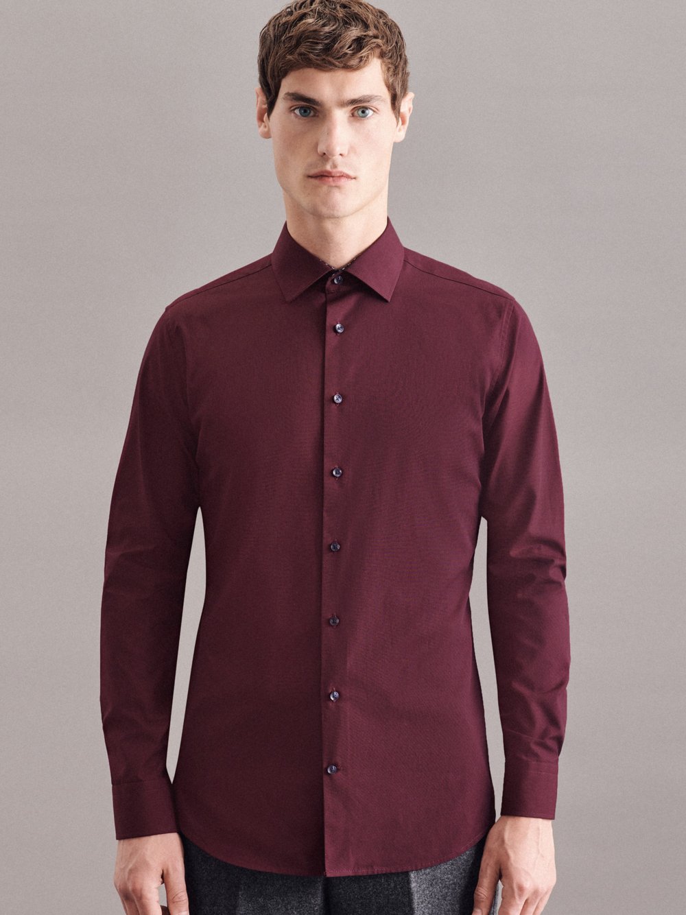 Seidensticker Business Hemd Herren Slim Fit Baumwolle