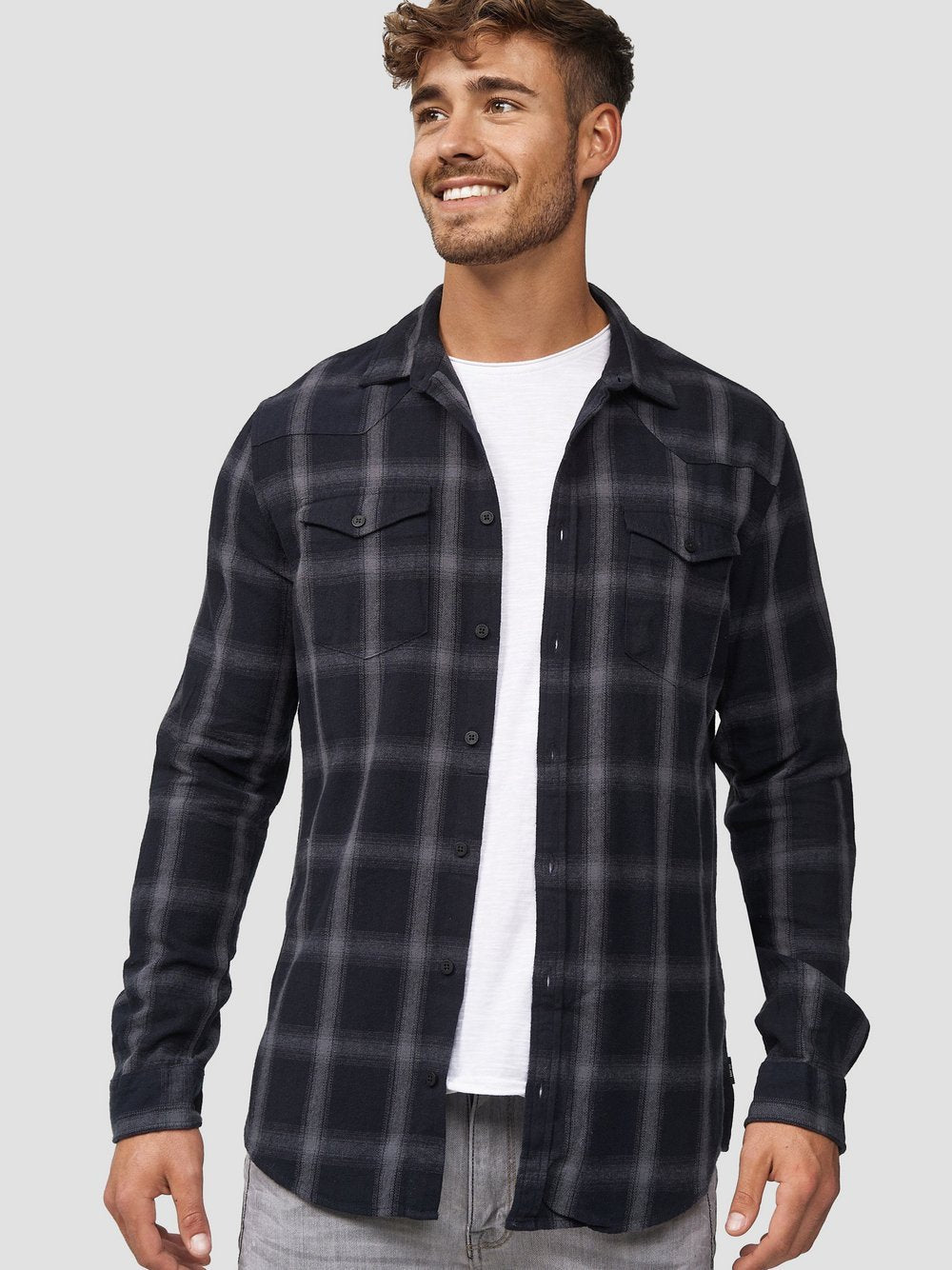 Indicode Hemd Langarm Herren Regular Fit Baumwolle