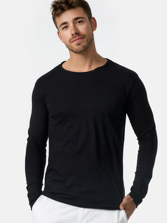 Indicode Langarmshirt Herren Baumwolle