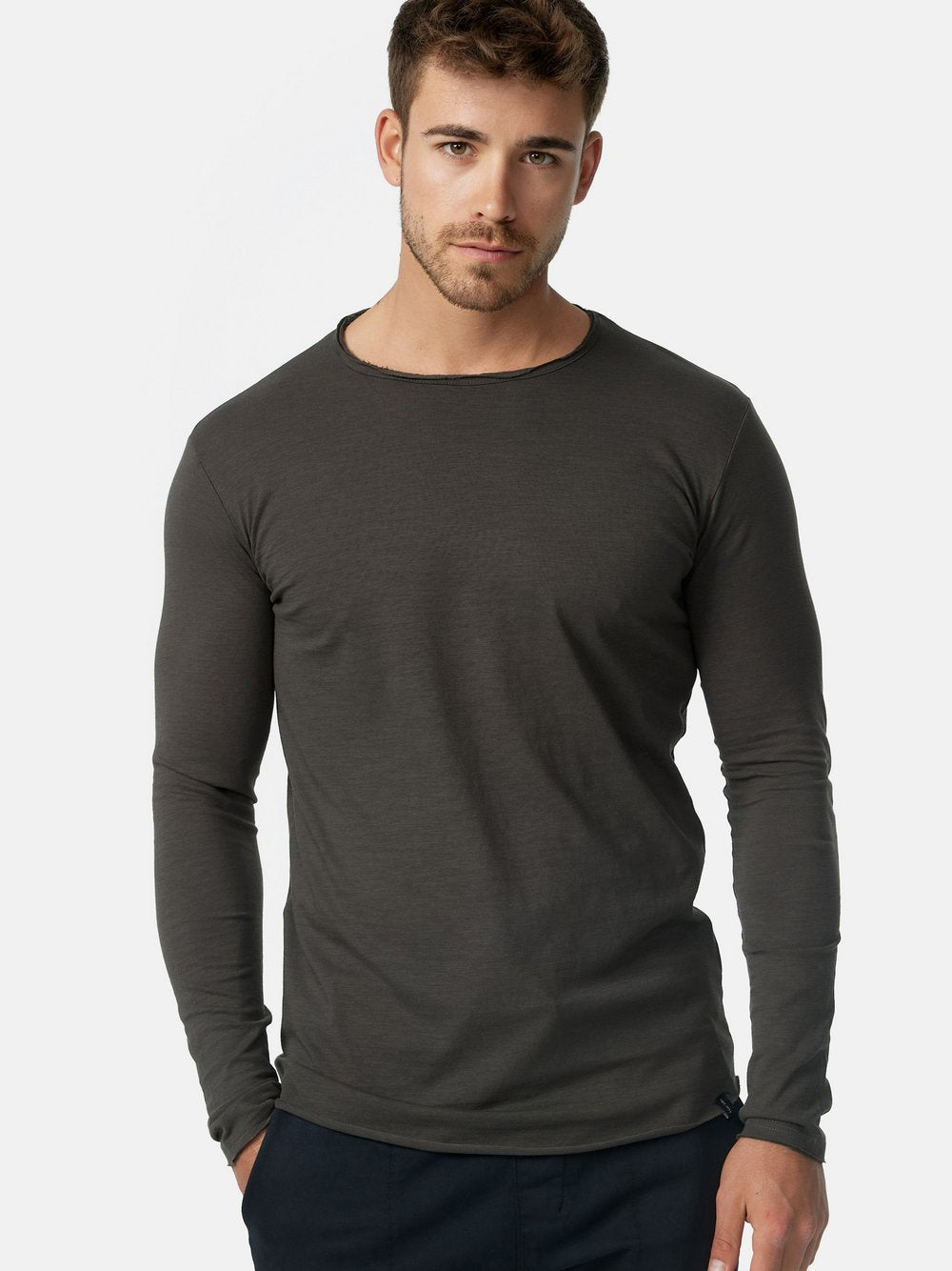 Indicode Langarmshirt Herren Baumwolle