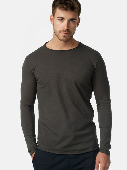 Indicode Langarmshirt Herren Baumwolle