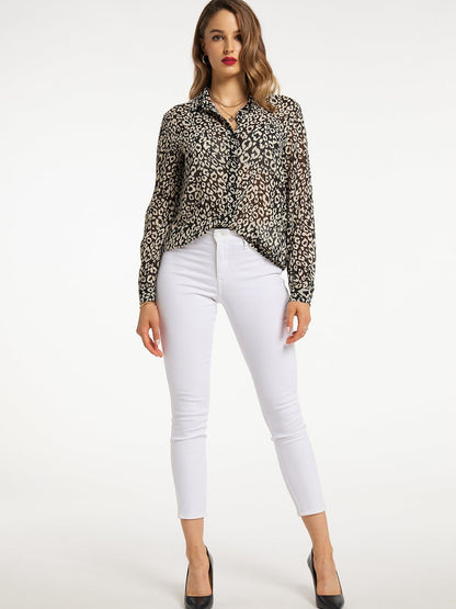 Faina Bluse Damen gemustert