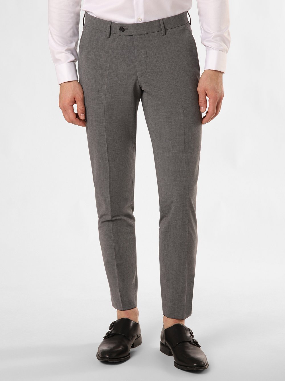 Finshley & Harding London Baukasten-Hose Herren Slim Fit meliert