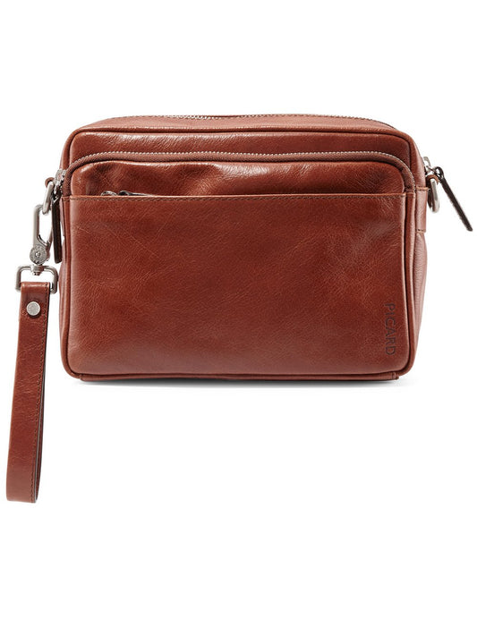 PICARD Handgelenktasche Herren Leder strukturiert