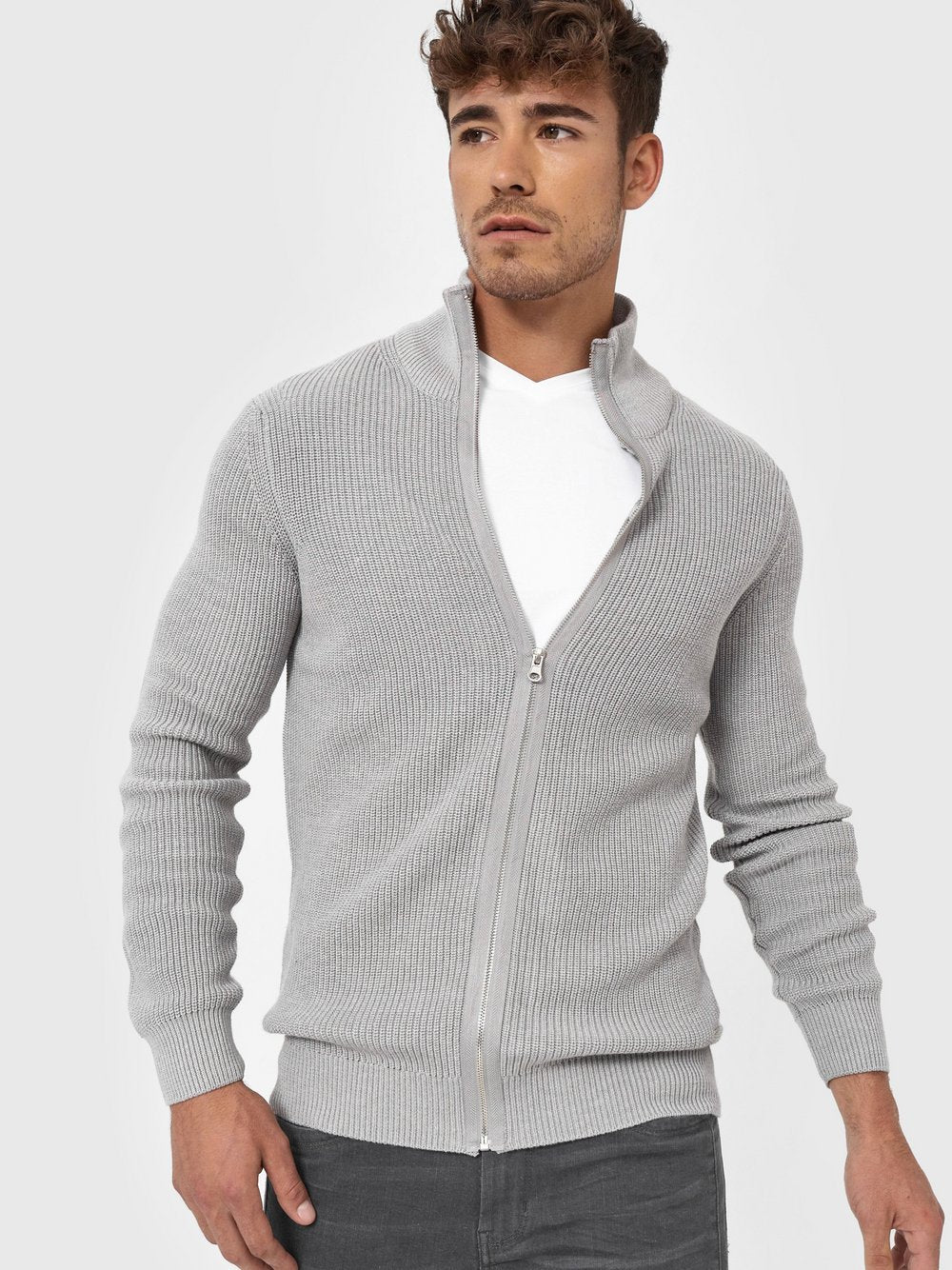 Indicode Strickjacke Herren Baumwolle