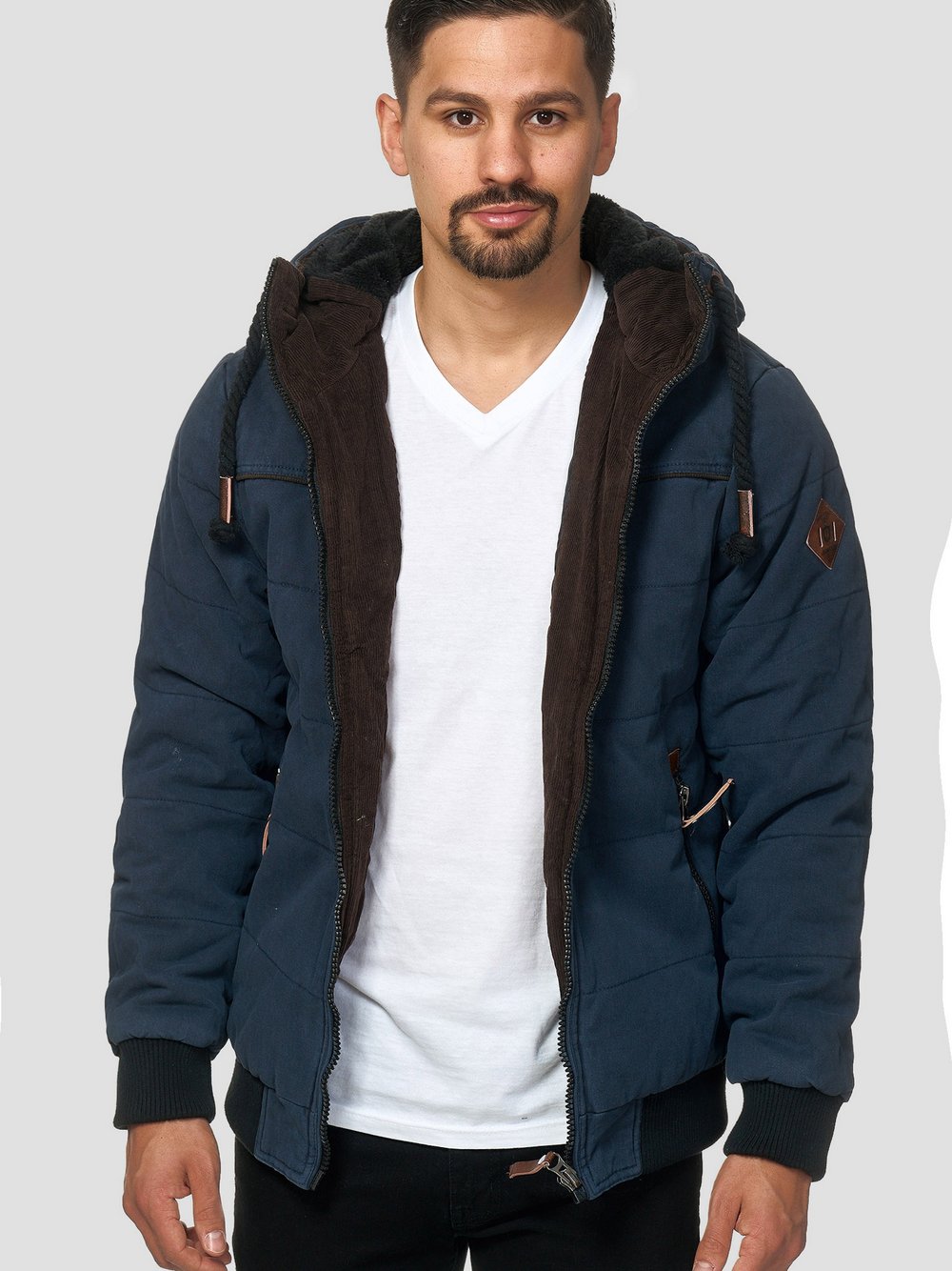 Indicode Winterjacke Herren Baumwolle