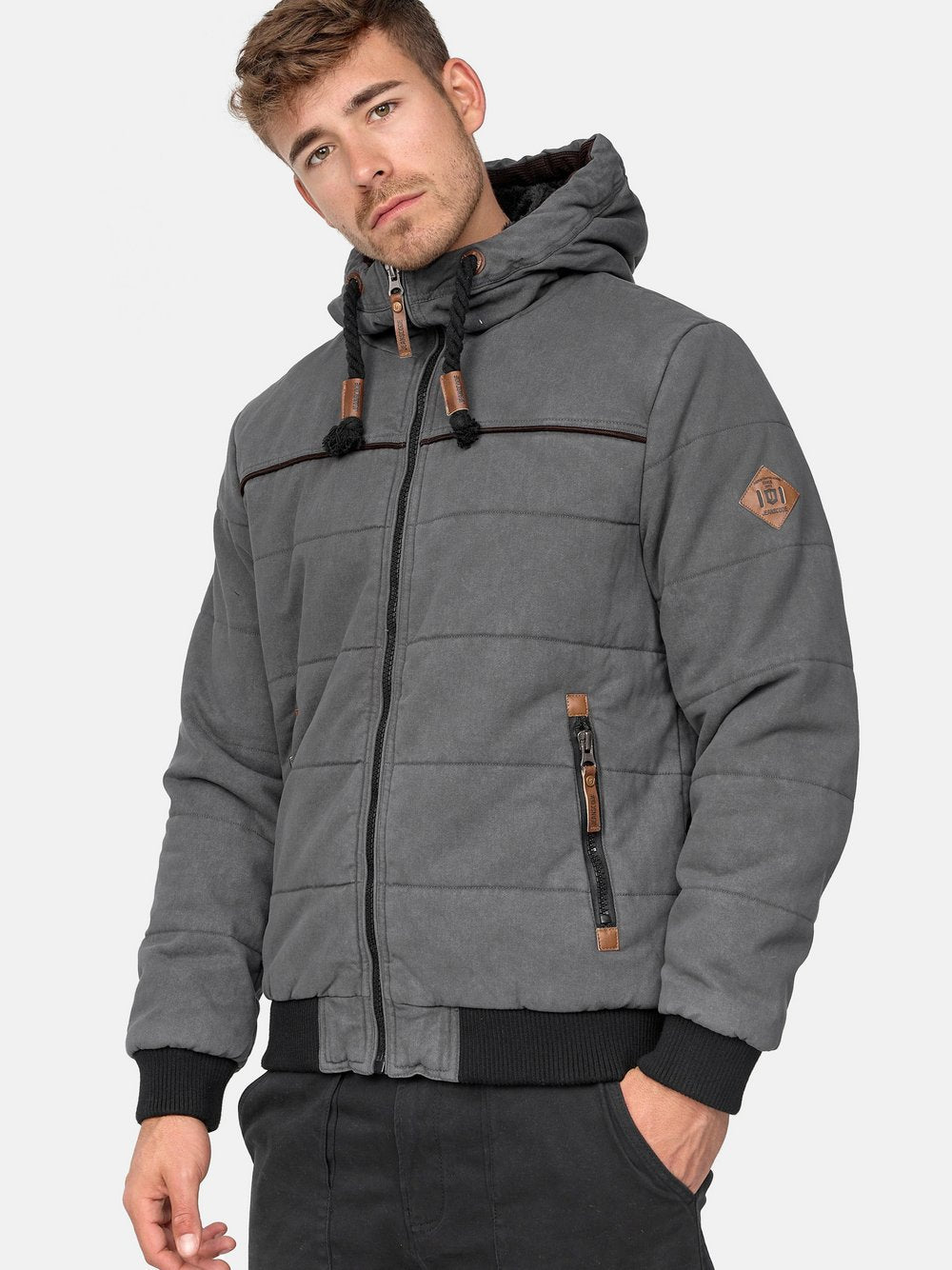 Indicode Winterjacke Herren Baumwolle