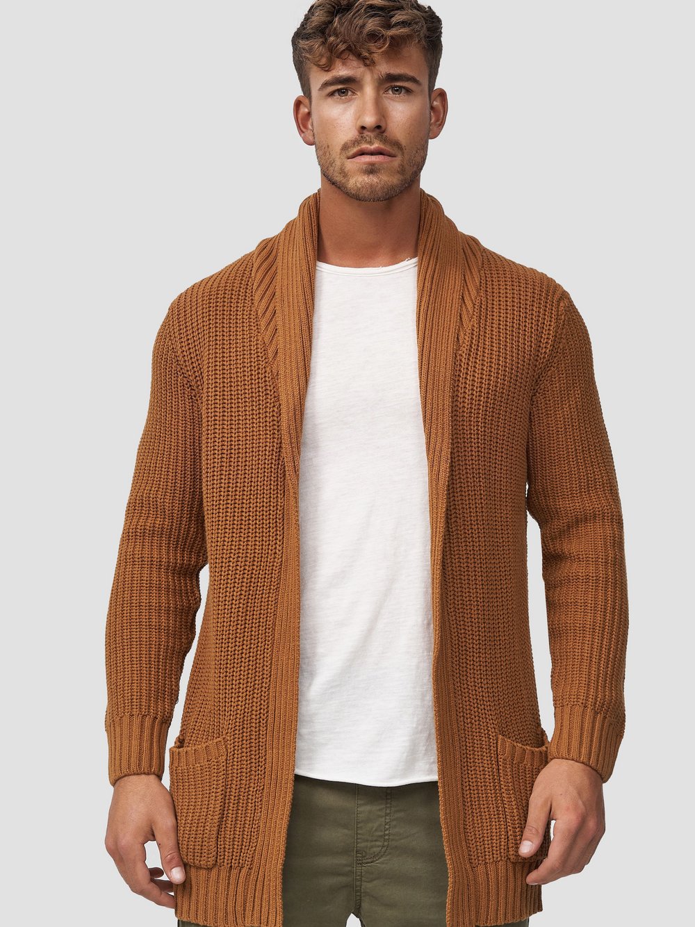 Indicode Strickjacke Herren Baumwolle