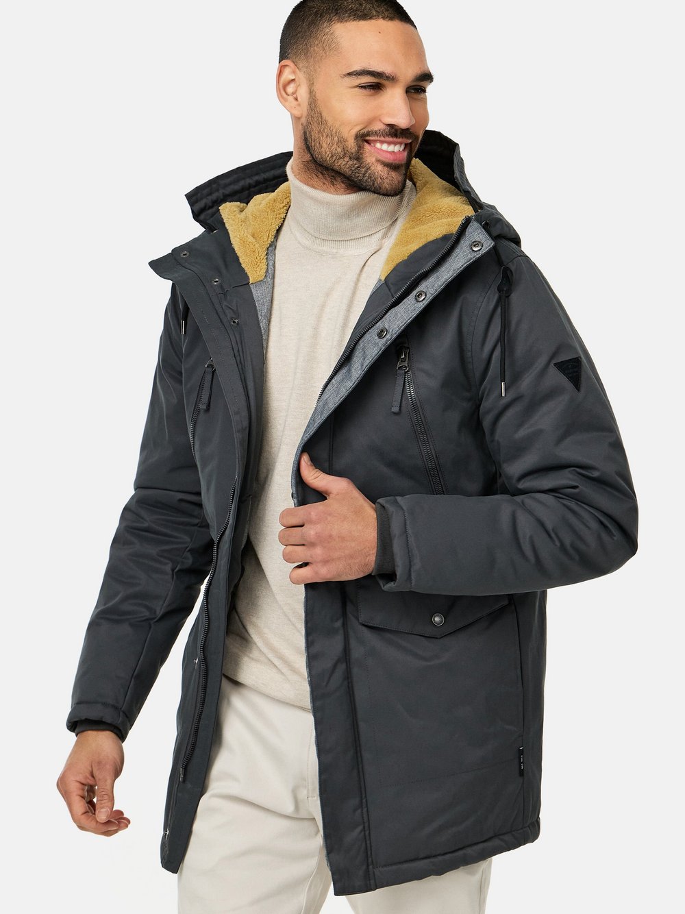 Indicode Parka Herren Baumwolle