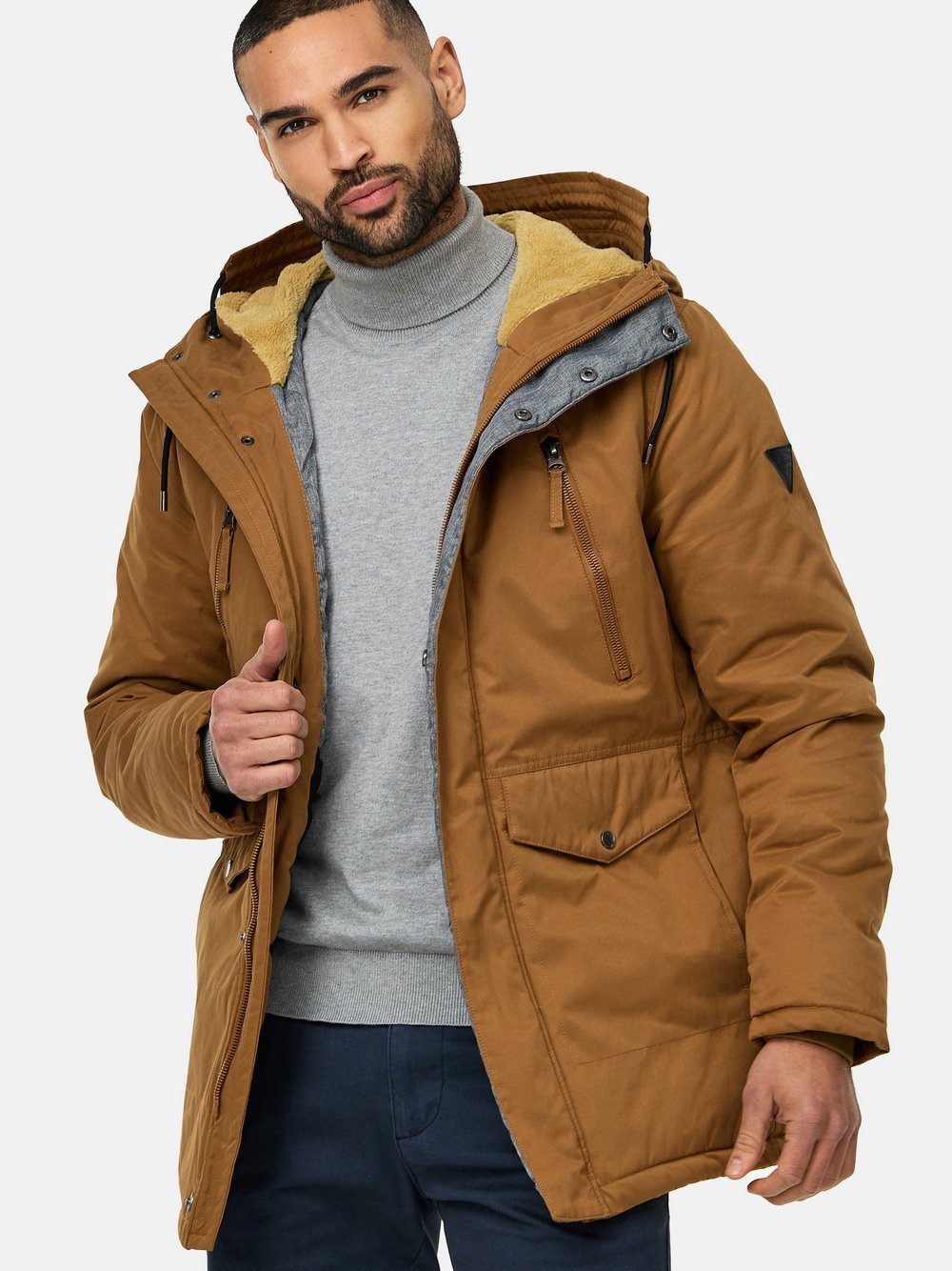 Indicode Parka Herren Baumwolle