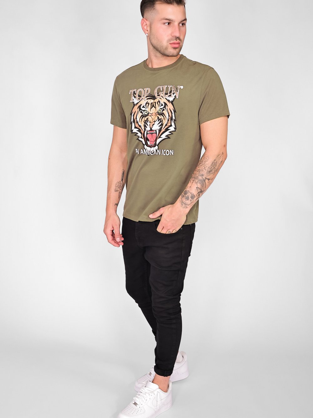 Topgun T-Shirt Herren Baumwolle