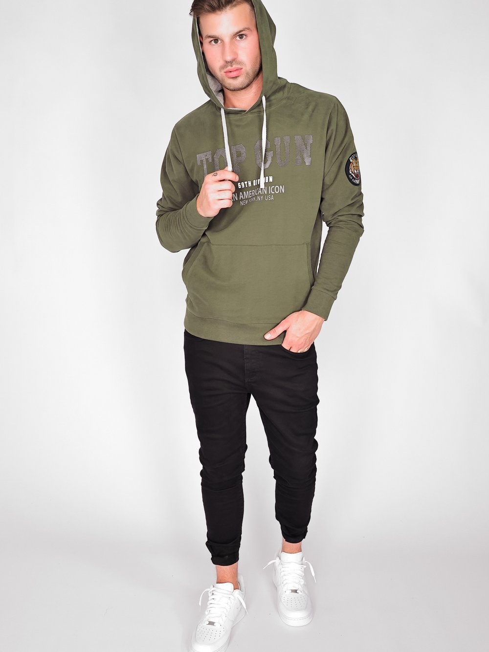 Topgun Hoodie Herren Baumwolle