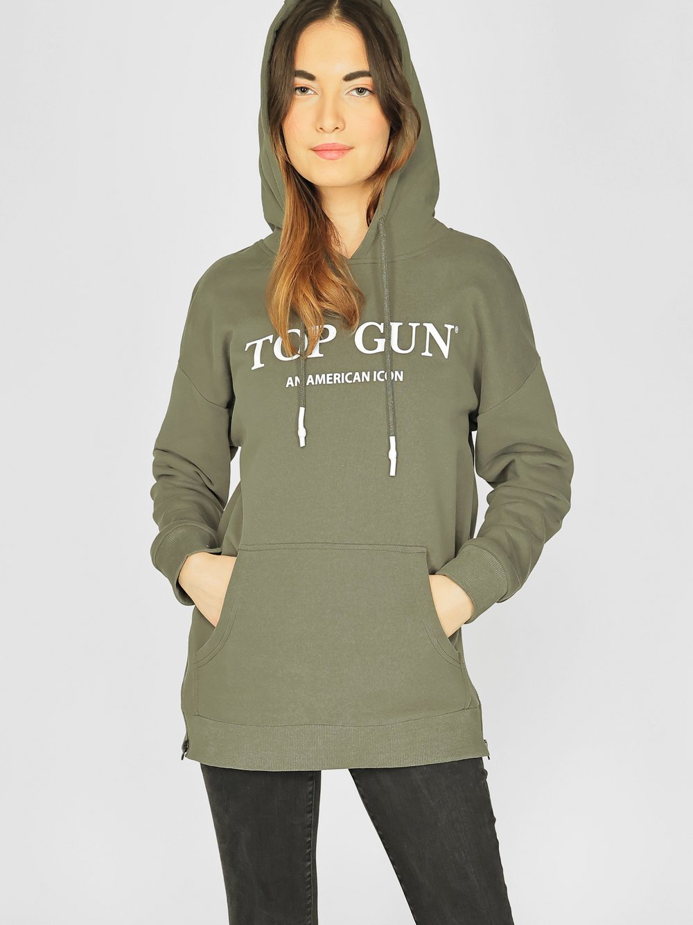 Topgun Hoodie Damen Baumwolle
