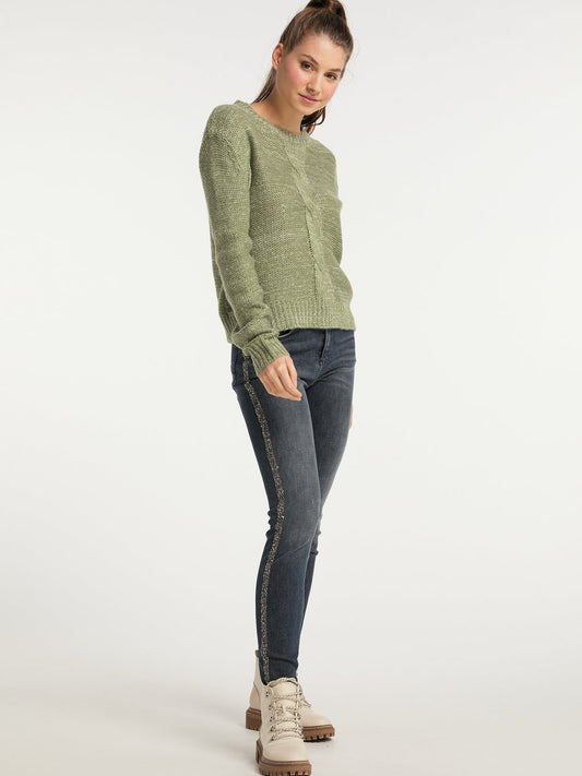 MyMo Strickpullover Damen meliert