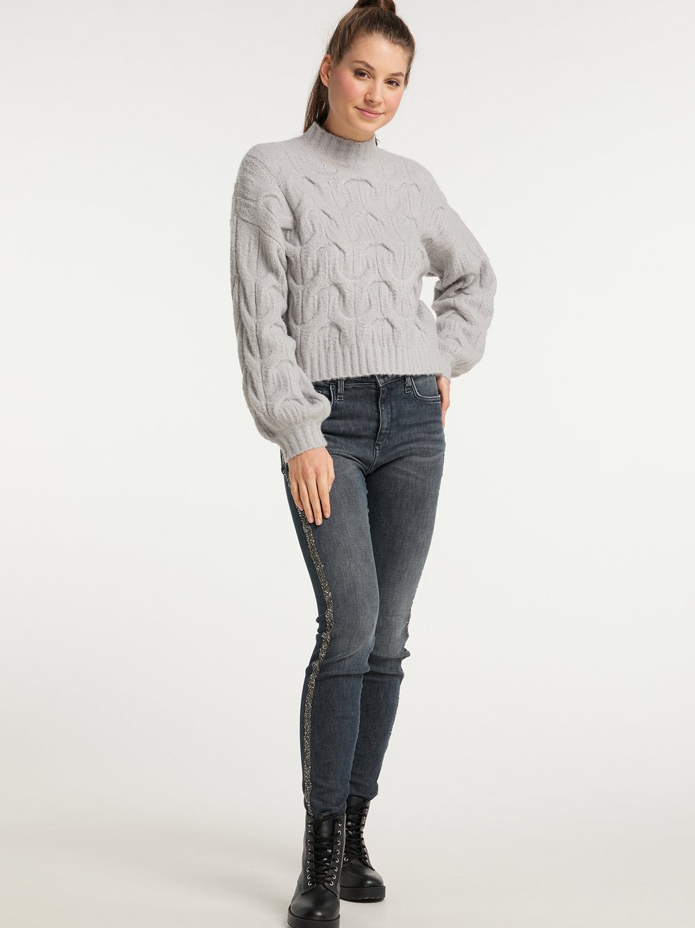 MyMo Strickpullover Damen gemustert