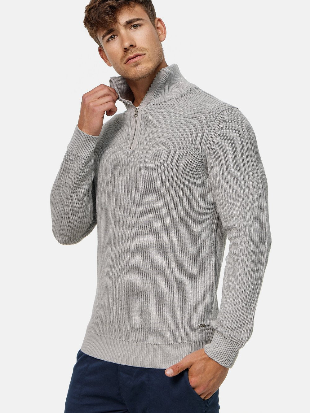 Indicode Strickpullover Herren Baumwolle