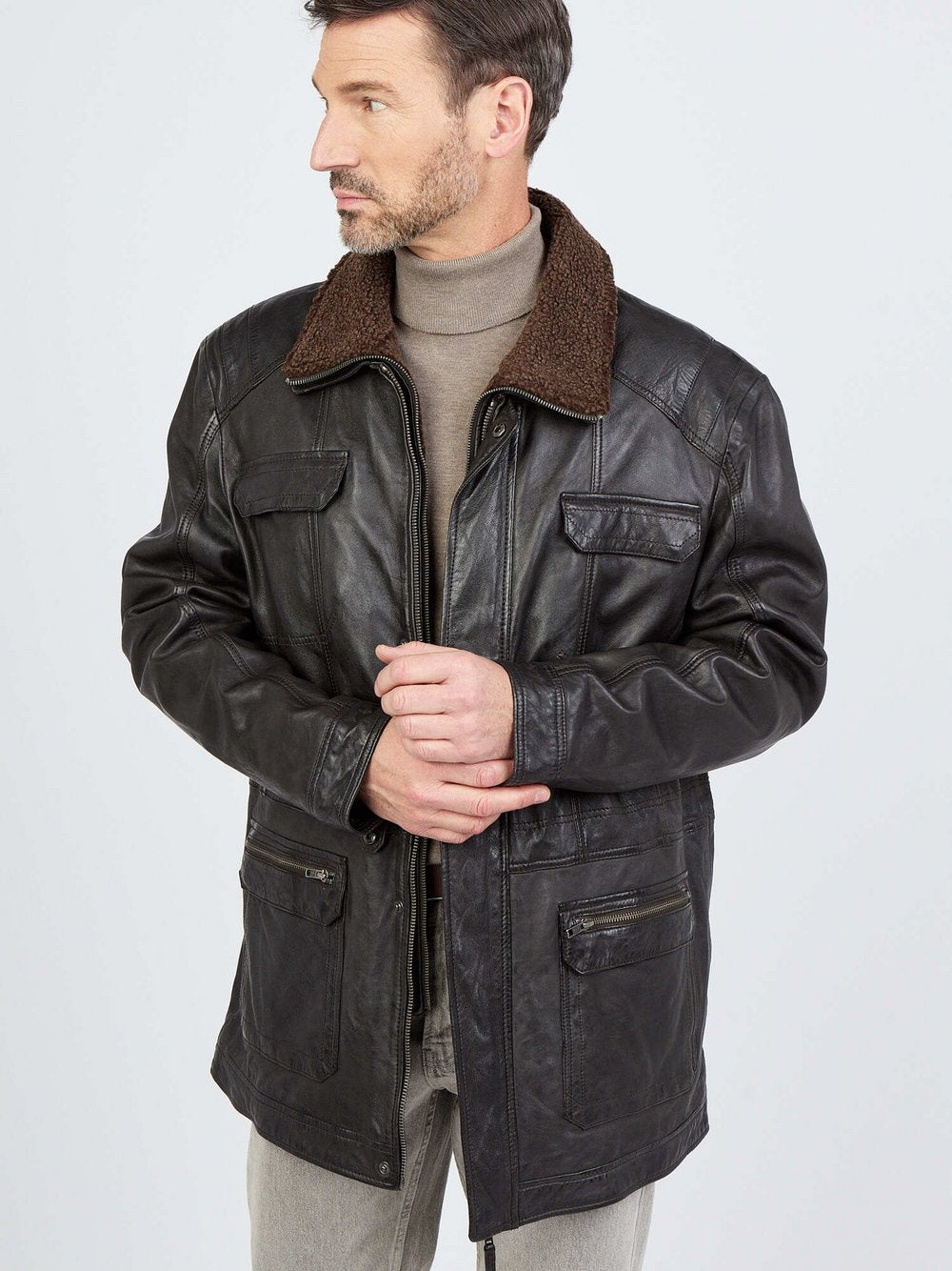 JCC Ledermantel Herren