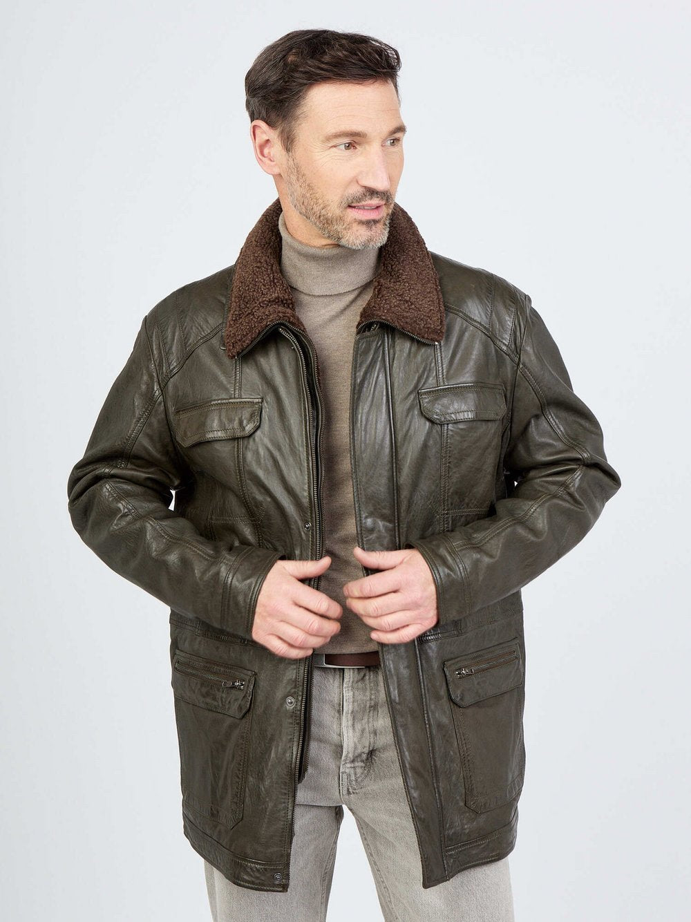 JCC Ledermantel Herren