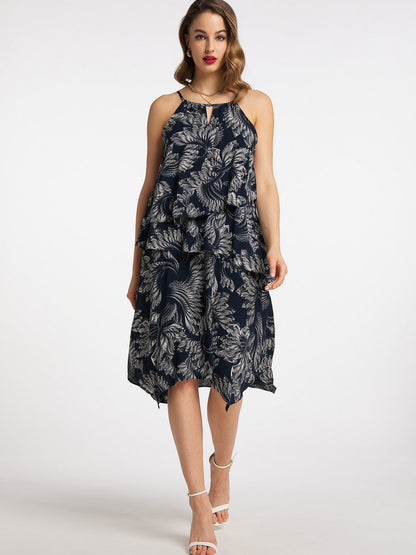 Faina Kleid Damen gemustert