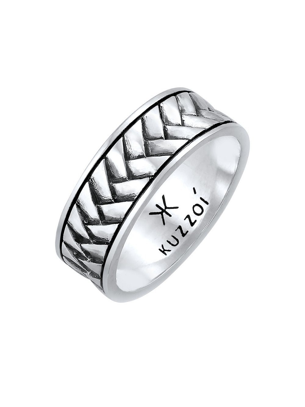 KUZZOI Ring Herren Sterlingsilber