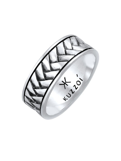 KUZZOI Ring Herren Sterlingsilber