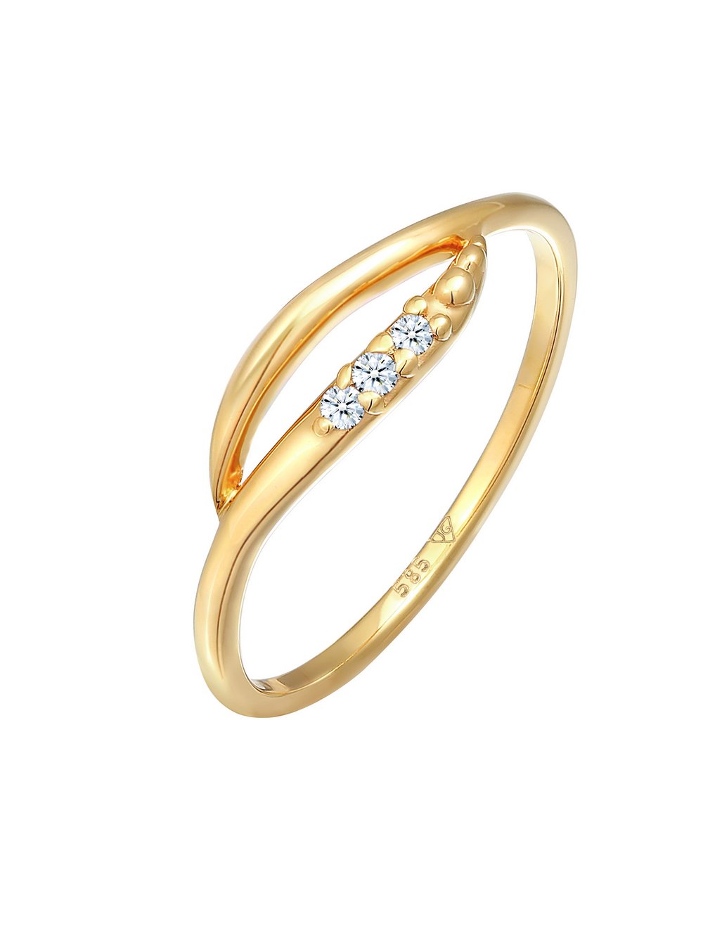 Elli Diamonds Ring Damen Gelbgold