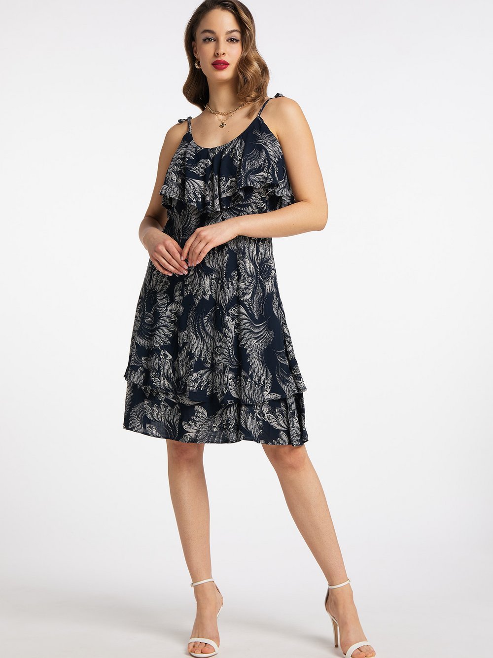 Faina Kleid Damen Viskose gemustert