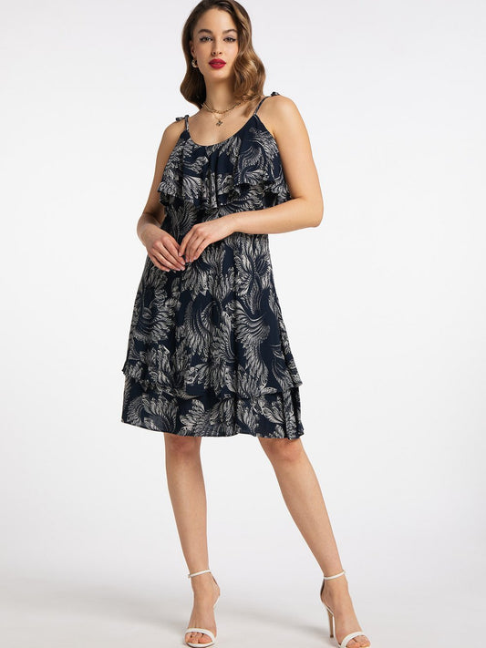 Faina Kleid Damen Viskose gemustert