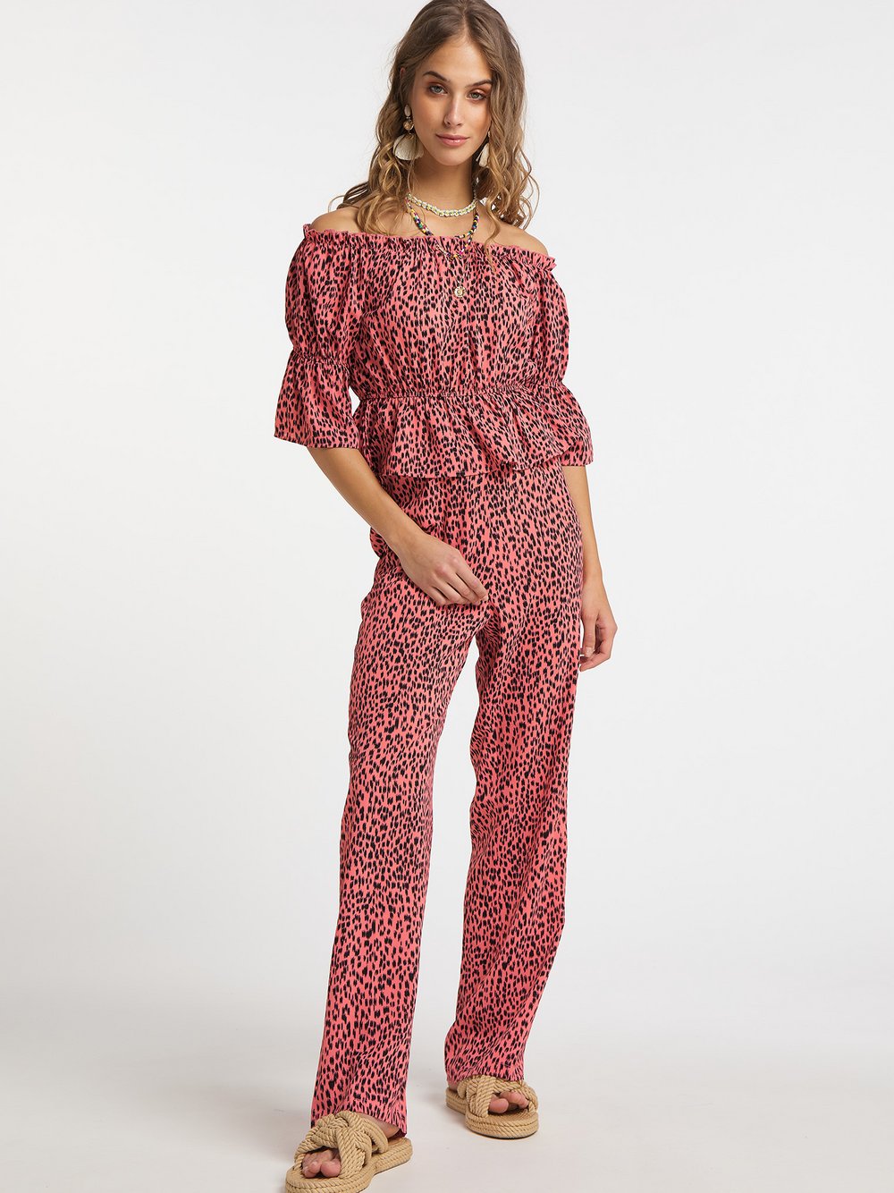 IZIA Carmenbluse Damen gemustert