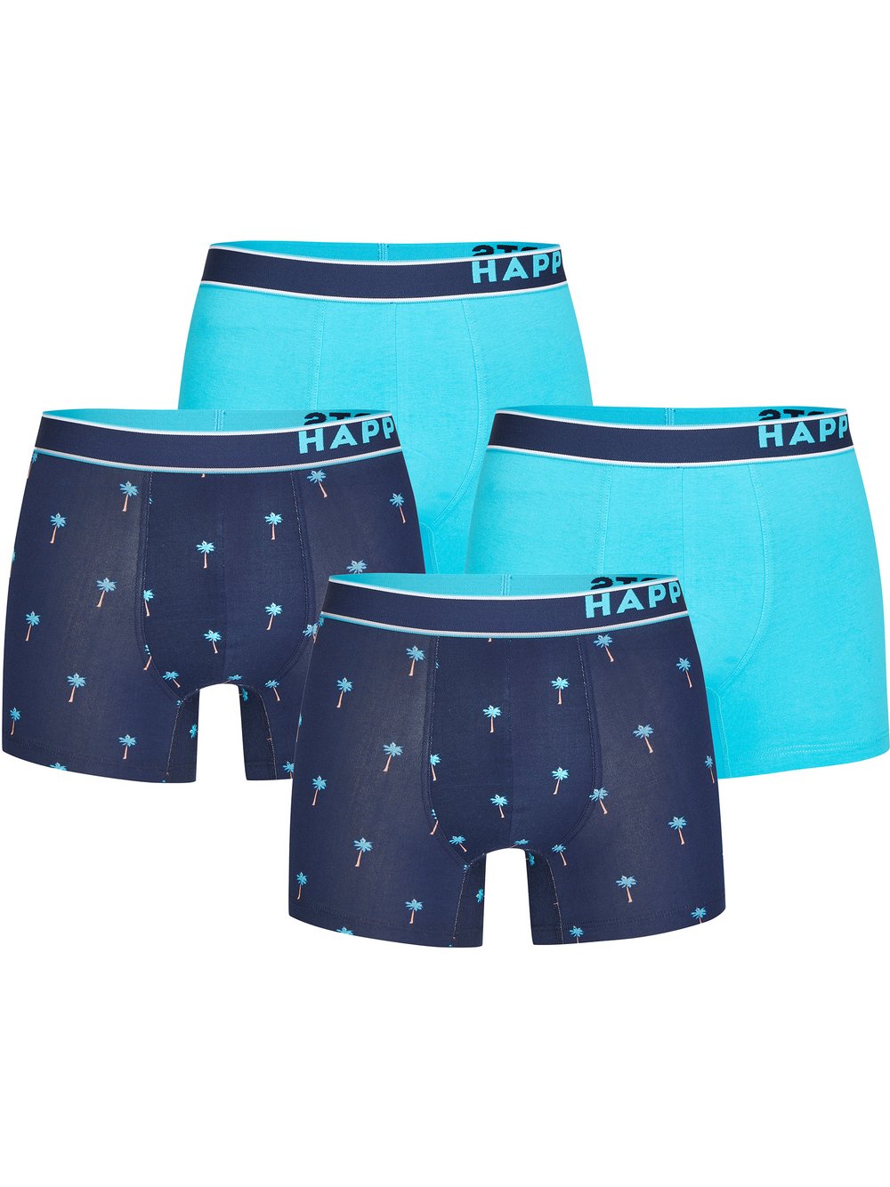 HAPPY SHORTS Boxer Herren Jersey gemustert