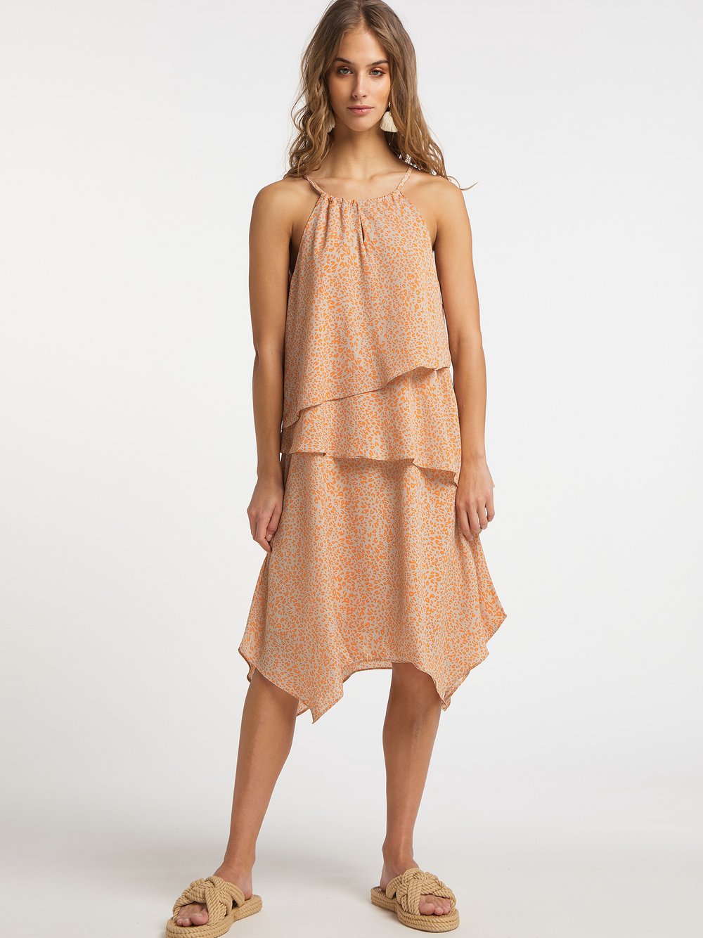 IZIA Midikleid Damen gemustert