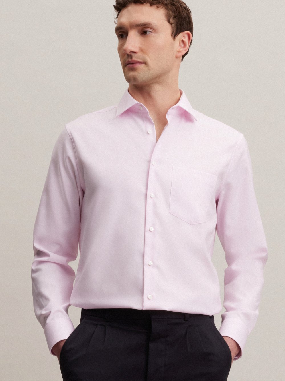 Seidensticker Business Hemd Herren Slim Fit Baumwolle